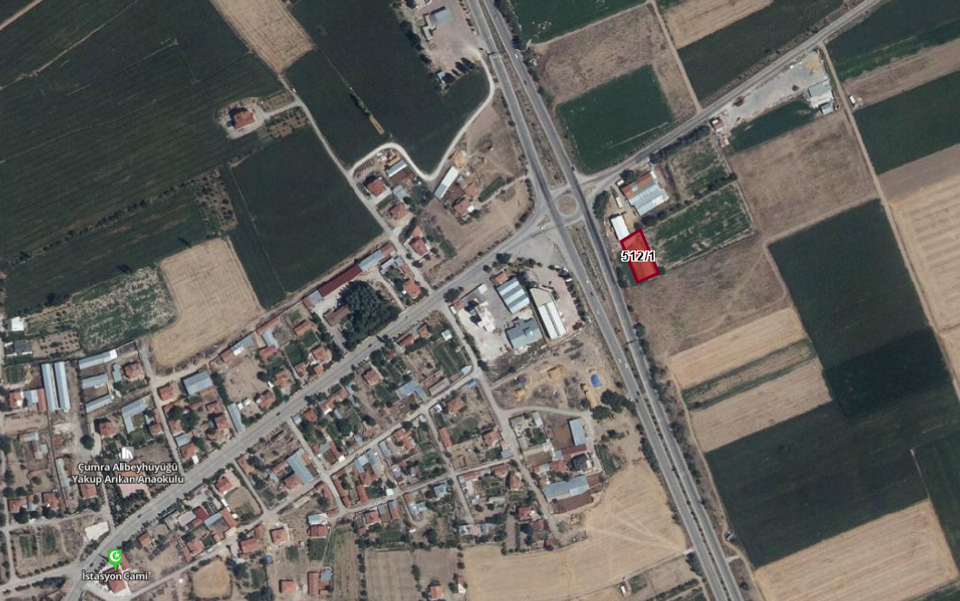 ÇUMRA SATILIK ARSA(TARLA)!!!ALİBEYHÜYÜĞÜ' nde yatırımlık arsa