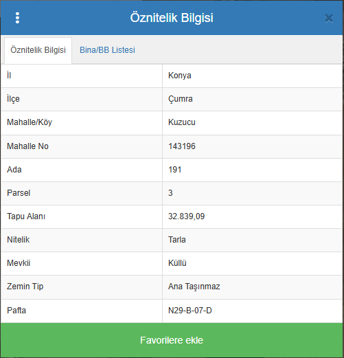 ÇUMRA-KUZUCU SATILIK ARSA/TARLA TAKAS İMKANLI